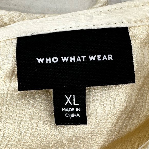 Who What Wear Women's Size XL Top Sleeveless Beige Textured New Without Tags - Picture 3 of 9